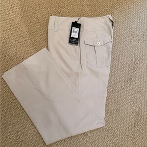 Adidas Tan Straight Leg Pants Casual Style